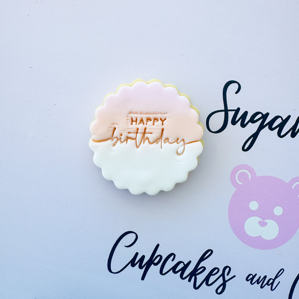 birthday sugar cookies party favours